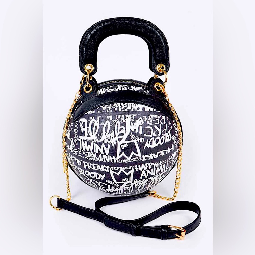 Graffiti Basketball Clutch Bag